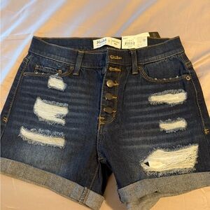 NWT Mudd Women's Distressed Denim Shorts